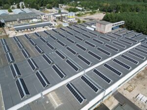 Solárna elektráreň Smartpoint z vtáčej perspektívy