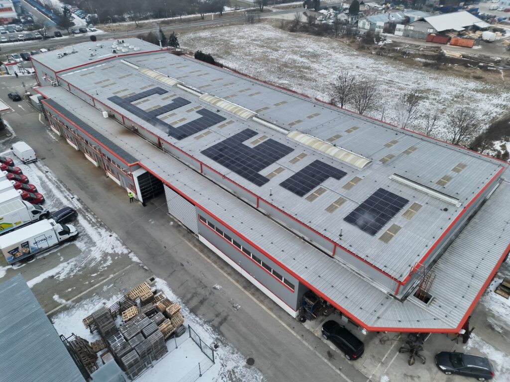 Fotovoltická elektráreň 55,29 kWp na streche – Modra (Energovision), záber 5
