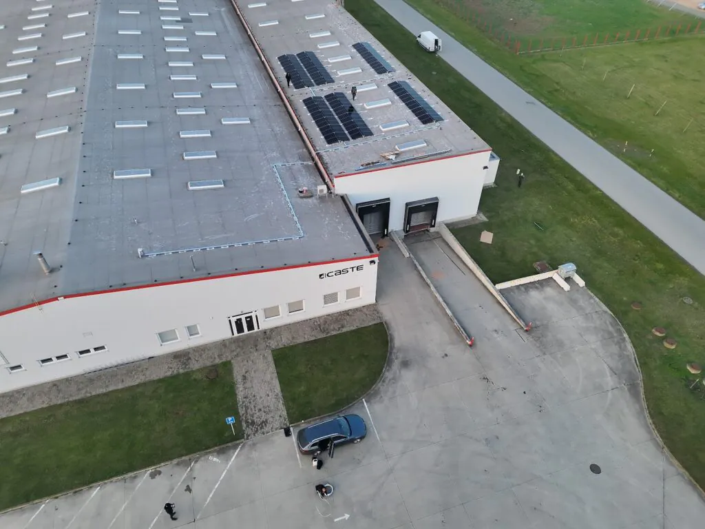 Fotovoltická elektráreň 31,04 kWp na streche – Kechnec (Energovision), záber 5